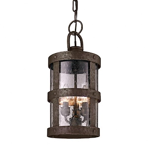 Ashbourne Strand - 3 Light Outdoor Pendant - 8.13 Inches Wide by 16.75 Inches High
