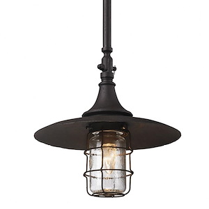 Fair Promenade - 1 Light Outdoor Pendant - 13 Inches Wide by 20.38 Inches High