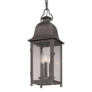 Bradford Drove - 3 Light Outdoor Hanging Lantern - 8 Inches Wide by 23.38 Inches High