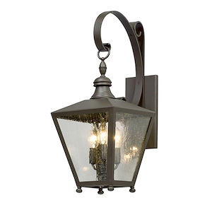 Sherbourne Estate - 3 Light Outdoor Medium Wall Lantern - 9 Inches Wide by 21.88 Inches High - 1231913