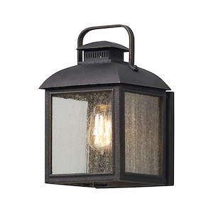 Gold Cliff - 1 Light Outdoor Small Wall Lantern - 7.5 Inches Wide by 12.25 Inches High