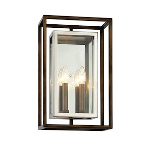 Ripon Bank - 2 Light Outdoor Wall Mount - 10.75 Inches Wide by 17 Inches High