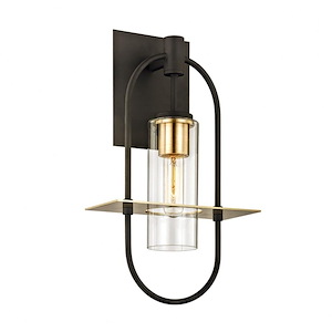 Sherwood Broadway - 1 Light Outdoor Wall Mount - 10 Inches Wide by 17.5 Inches High