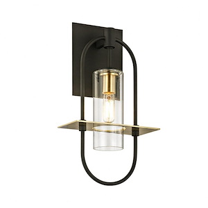 Sherwood Broadway - 1 Light Outdoor Wall Mount - 8 Inches Wide by 14 Inches High