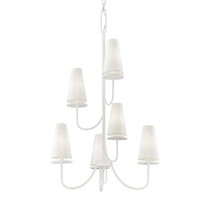 Milford Warren - 6 Light Chandelier - 28 Inches Wide by 44.25 Inches High - 1232774