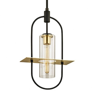 Sherwood Broadway - 1 Light Outdoor Pendant - 12.5 Inches Wide by 21.75 Inches High