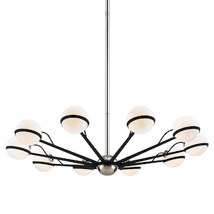 Heywood Mews - 10 Light Large Chandelier - 50 Inches Wide by 10.25 Inches High - 1232607