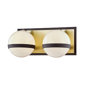 Heywood Mews - 2 Light Vanity Light in Modern Style - 12.5 Inches Wide by 5.5 Inches High - 1232698