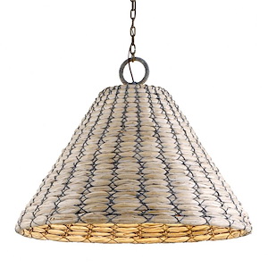 Scarisbrick Place - 1 Light Pendant in Rustic Style - 38.5 Inches Wide by 31.25 Inches High - 1232486
