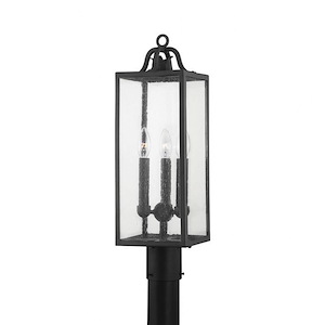 Daffodil Isaf - 3 Light Outdoor Post Lantern In Elevated Industrial and Transitional Essentials Style - 22 Inches Tall and 7 Inches Wide - 1232746