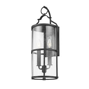 Buxton Coppice - 2 Light Medium Outdoor Wall Sconce - 20 Inches Tall and 8.25 Inches Wide
