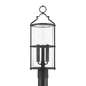 Buxton Coppice - 3 Light Outdoor Post Lantern - 19.75 Inches Tall and 8.25 Inches Wide