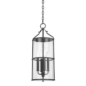 Buxton Coppice - 4 Light Outdoor Hanging Lantern - 24.25 Inches Tall and 10 Inches Wide