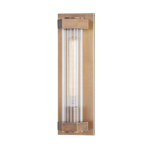 Radcliffe End - 1 Light Outdoor Wall Sconce - 14.75 Inches Tall and 5.25 Inches Wide