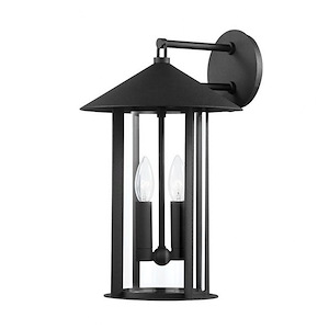 Canada North - 2 Light Outdoor Wall Sconce - 17 Inches Tall and 10 Inches Wide