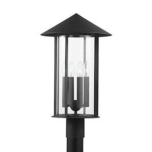 Canada North - 4 Light Outdoor Post Lantern - 21.75 Inches Tall and 13 Inches Wide