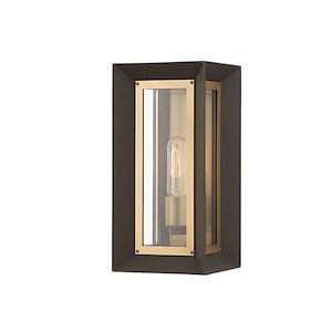 Mawdsley Street - 1 Light Small Outdoor Wall Sconce - 13.5 Inches Tall and 6.5 Inches Wide - 1232699