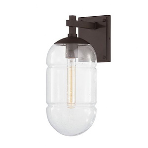 Campus Five - 1 Light Large Outdoor Wall Sconce - 15.5 Inches Tall and 6.5 Inches Wide