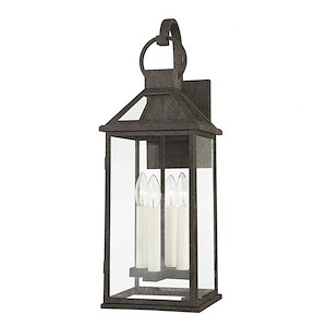 Widow Fen Lane - 4 Light Large Outdoor Wall Sconce - 24 Inches Tall and 8.5 Inches Wide - 1232709