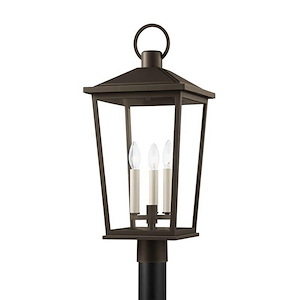 Piper Las - 3 Light Large Outdoor Post Lantern - 25 Inches Tall and 11 Inches Wide - 1232710