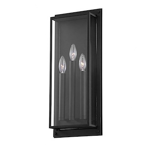 Tavistock Garden - 3 Light Large Outdoor Wall Sconce - 21.5 Inches Tall and 9 Inches Wide