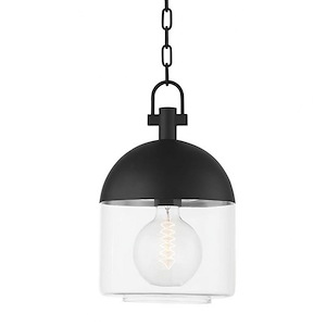 Minster Parkway - 1 Light Large Outdoor Pendant - 15 Inches Tall and 9.5 Inches Wide