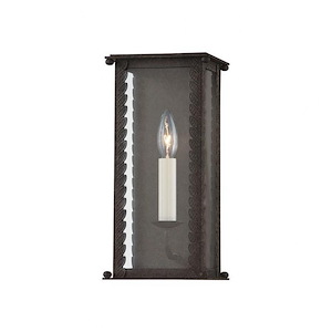 Field Farm Mews - 1 Light Small Outdoor Wall Sconce - 13 Inches Tall and 6.25 Inches Wide