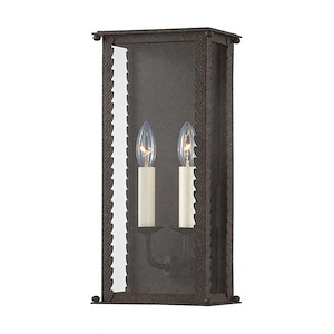 Field Farm Mews - 2 Light Medium Outdoor Wall Sconce - 16.5 Inches Tall and 7.75 Inches Wide - 1232562