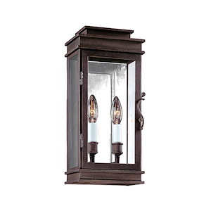 Thirlmere Avenue-2 Light Outdoor Wall Lantren-7 Inches Wide by 16 Inches High - 1280912