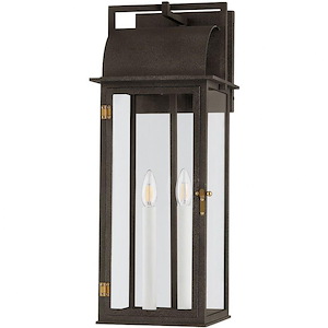 Tetley Place - 2 Light Outdoor Wall Sconce-24.25 Inches Tall and 9.5 Inches Wide