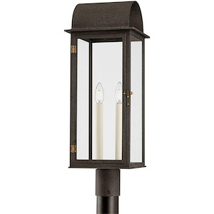 Tetley Place - 2 Light Outdoor Post Mount-25 Inches Tall and 9.5 Inches Wide - 1332405