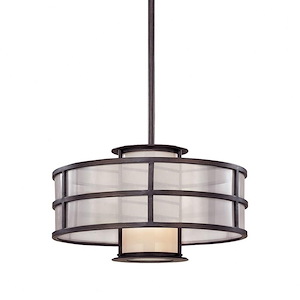 Wiltshire Boulevard - 1 Light Small Pendant - 18 Inches Wide by 10 Inches High - 1233147