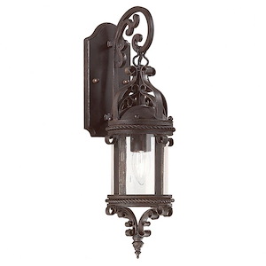 Sandford Brook - 1 Light Outdoor Wall Lantern - 6 Inches Wide by 19 Inches High