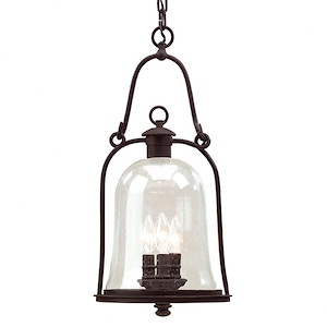 Portland Quay - 3 Light Outdoor Hanging Lantern - 10 Inches Wide by 21.5 Inches High