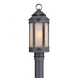 North Pines - 1 Light Outdoor Post Lantern - 7 Inches Wide by 18 Inches High - 1233039