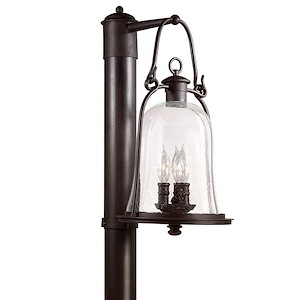 Portland Quay - 3 Light Outdoor Post Lantern - 10 Inches Wide by 20.25 Inches High - 1232909