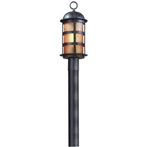Holme Woodlands - 1 Light Outdoor Large Post Lantern - 8.5 Inches Wide by 20 Inches High