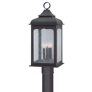 Brynford Avenue - 4 Light Outdoor Post Lantern - 11 Inches Wide by 27.25 Inches High