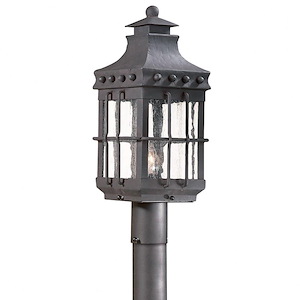 Friar's Gardens - 1 Light Outdoor Post Lantern - 8.5 Inches Wide by 21.5 Inches High - 1232961
