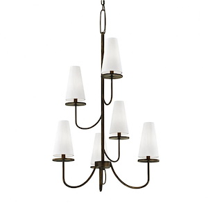 Milford Warren-6 Light Chandelier-28 Inches Wide by 44.25 Inches High - 1103635