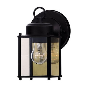 1 Light Outdoor Wall Lantern-Traditional Style with Transitional Inspirations-7 inches tall by 5 inches wide