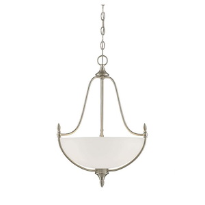 Wide Pendant-Contemporary Style with Transitional and Traditional Inspirations-22 inches tall by 18 inches wide - 1096858