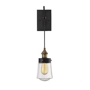 1 Light Wall Sconce-Industrial Style with Vintage and Contemporary Inspirations-20 inches tall by 4.75 inches wide - 1233118