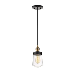 1 Light Mini Pendant-Industrial Style with Vintage and Contemporary Inspirations-39.75 inches tall by 4.75 inches wide - 1233291