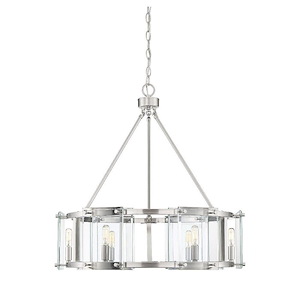 6 Light Pendant-Contemporary Style with Modern and Inspirations-24 inches tall by 28 inches wide - 1112800