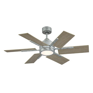 6 Blade Ceiling Fan with Light Kit-Farmhouse Style with Contemporary and Rustic Inspirations-8.07 inches tall by 44 inches wide