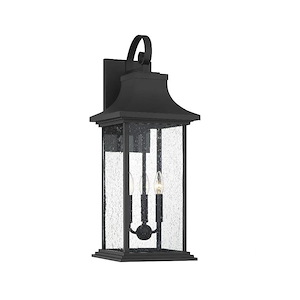 3 Light Outdoor Wall Sconce-Traditional Style with Rustic and Farmhouse Inspirations-27.75 inches tall by 10.5 inches wide - 1233494