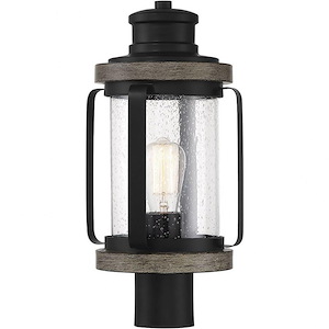 1 Light Outdoor Post Lantern-17.5 inches tall by 8.5 inches wide