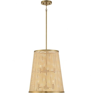 Astoria-6 Light Pendant In Bohemian/Eclectic Style-19 Inches Tall And 16 Inches Wide - 1233750