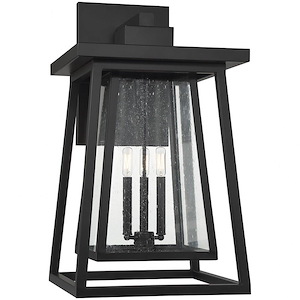 Denver - 3 Light Outdoor Wall Lantern In Mission Style-29 Inches Tall And 16 Inches Wide